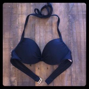 Black VS Push-up Halter Bikini Top